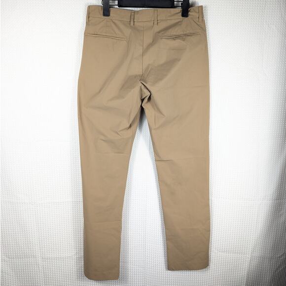 J.Crew Thompson Flex Tapered Dress Pants 32x34 Tan Khaki Flat Front Casual - Picture 3 of 6